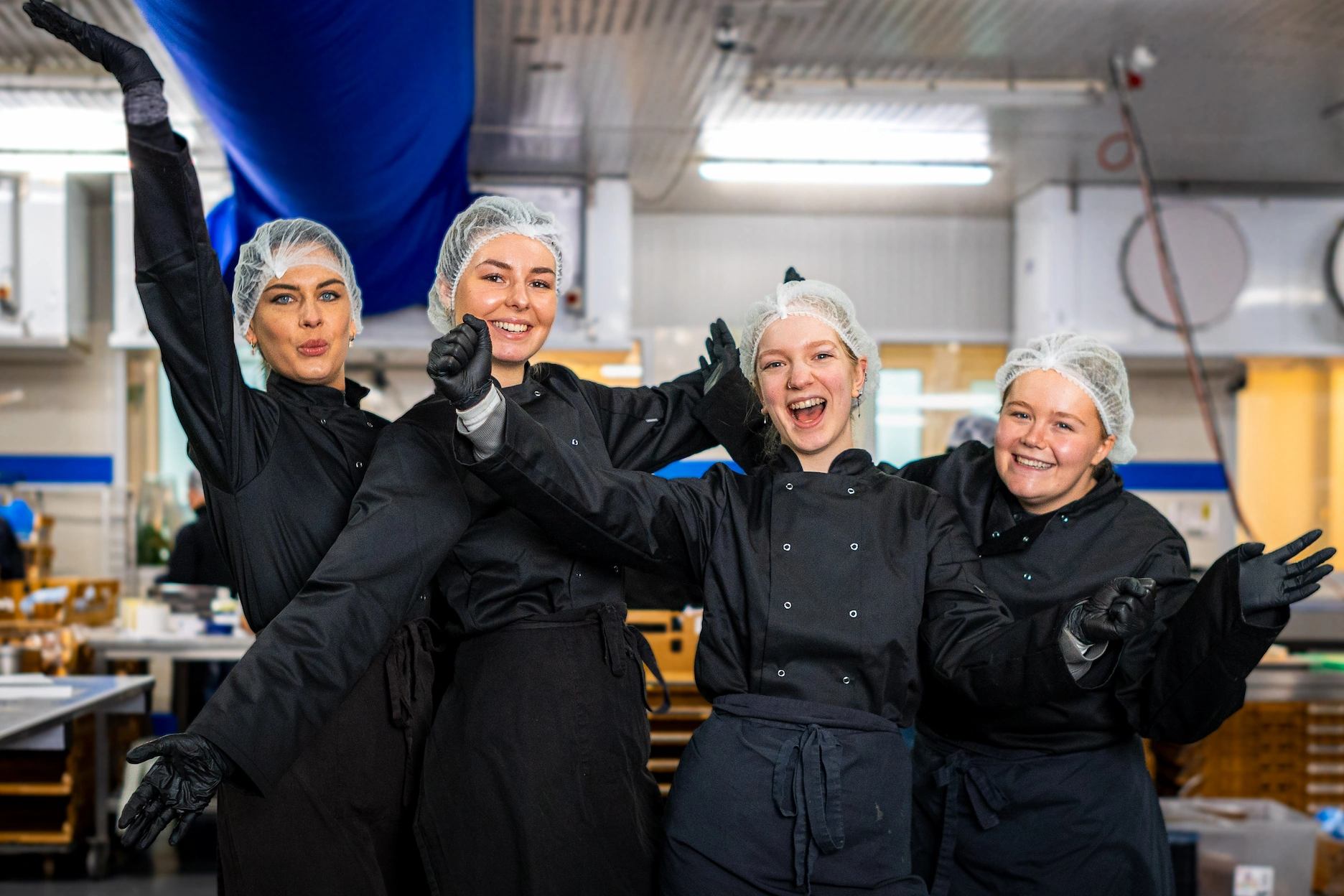 Productiekeuken team foto